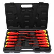 ZESTAW WKRĘTAKÓW WKRĘTAK ŚRUBOKRĘTY IZOLOWANE 11el