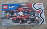 LEGO City F1 Pit stop i mechanicy z bolidem Ferrari 60443