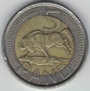 Afryka Południowa RPA 5 randów 2005 26 mm nr 1