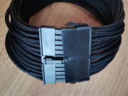 Kabel ATX 24pin przedłużacz @ CZARNY oplot 30 cm