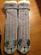 Grube skarpety z futerkiem w środku