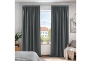 2 Pack Zasłony 140x175cm. Zaciemniające Termiczne Na Żabki i Z Tunelem