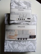 Pościel 5 elementów SMUKEE 220/200cm komplet pościeli bawełna 100% liście 