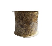 WSTĄŻKA TAŚMA dekoracyjna z drucikiem Boże Narodzenie organza 6 cm.