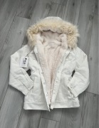 Nowa kurtka Miss Sixty kurtka przejściówka oversize boxy beżowe futerko