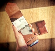 Rebel One. Nowy, ręcznie wykonany portfel ze skóry naturalnej. Vintage 