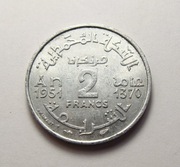 Maroko 2 franki 1951 STAN!