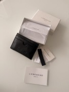 Nowy card holder etui na karty portfel czarne skórzane Liebeskind 