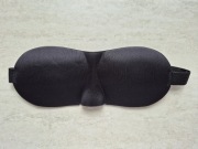 Opaska na oczy do spania 3D, satynowa, regulowana