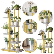 KWIETNIK STOJAK NA ROŚLINY KWIATY METALOWY REGAŁ