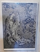 Sebastian Skowroński – Linoryt, 70x100 cm Aluminiowa rama, za szkłem.