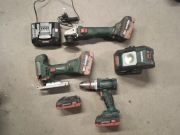 Zestaw narzędzi akumulatorowych Metabo 18 V bezszczotkowe