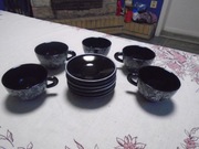 serwis do kawy herbaty Huta Hortensja z PRL-u