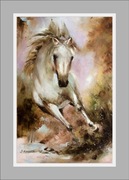 Kowalik - Koń w galopie - 40x60cm Obraz Olejny