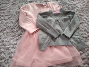 Sukienka z tiulem: pudrowy róż. Stan b. dobry