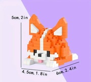 Klocki Lego zwierzęta lisek piesek misiu panda