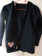 Granatowa bluza z kapturem 152/158