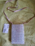 Torebeczka neonowa koralikowa H&M 