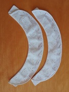 Kołnierzyk z  koronki z podkładką,37x 7 cm