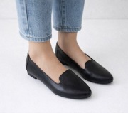 Mokasyny Skórzane Czarne 5th Avenue Loafersy Skóra Naruralna roz. 41 Nowe !