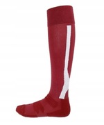 Getry skarpety piłkarskie Iskierka roz. 42-44 bordowo/biały
