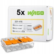 WAGO SZYBKOZŁĄCZKA Wago LINKA-DRUT 221-415 25szt