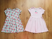 Sukienka dla dziewczynki, 2 sztuki, rozm. 110.