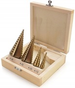 WIERTŁO WIERTŁA STOPNIOWE STOŻKOWE 4el TYTAN 4-39mm