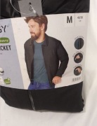 Kurtka Męska M 48/50 Z Podszewką Czarna