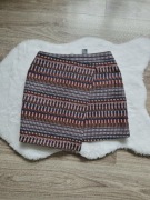 Piękna jesienna tweedowa mini spódniczka z zakładką Next 36