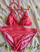 Różowy strój kąpielowy dwuczęściowy adidas damski