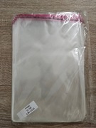 Woreczki celofanowe z klejem 19x25+4 cm | 500 szt. | 25 mikronów