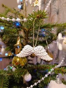 Zawieszki na choinkę do girlandy stroika nowe skrzydełka skrzydła aniołka 