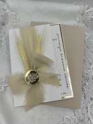 Zaproszenia na Komunię Świętą ze wstążką 