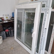 Okno 150/150 1500/1500 białe 6-komorowe, 3 szyby