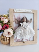 Aniołek w ramce Anioł Stróż Dzień Babci Dzień Dziadka 