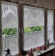 Zazdrostki-firanki styl boho ręczna praca makrama