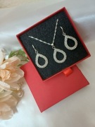 Srebrny zestaw z cyrkoniami - Pr.925