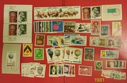 Znaczki Poczty Polskiej, abonament, rocznik 1981