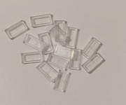 Klocek 2x1 płaski transparentny - 30 szt.