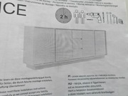 Szeroka komoda biała połysk 