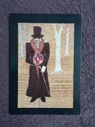 PAN J OBRAZEK HAFTOWANY NA PŁÓTNIE POCZTÓWKA