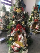 Na prezent wysoki stroik świąteczny led 3D - handmade