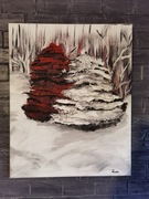 Obraz, płótno, abstrakcja, akryl 