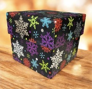 Pudełko kartonik ozdobny dekoracja świąteczna do przechowywania świąteczny