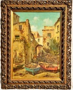 Obraz olejny w ramie - sygnowany 