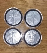Srebrne monety Orzeł Amerykański 4 x1oz