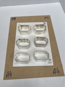 VINTAGE serwetniki OLRI SILVER PLATED NAPKIN RING