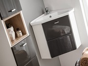 Comad Szafka narożna FINKA GREY 824 + umywalka
