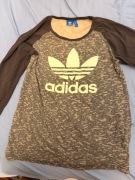 Addidas - Long Sleeve - Szary - Rozmiar L